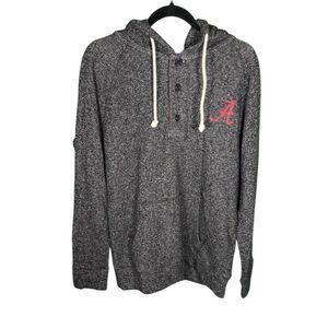 Colosseum Alabama Men's Grey and Cream Hoodie Size Medium